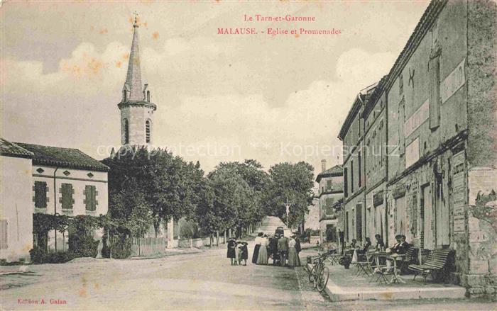 Malause Castelsarrasin 82 Tarn-et-Garonne Eglise et Promenade