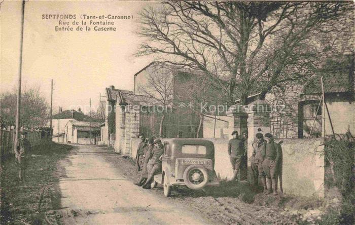 Septfonds Montauban 82 Tarn-et-Garonne Rue de la Fontaine Entrée de la Caserne