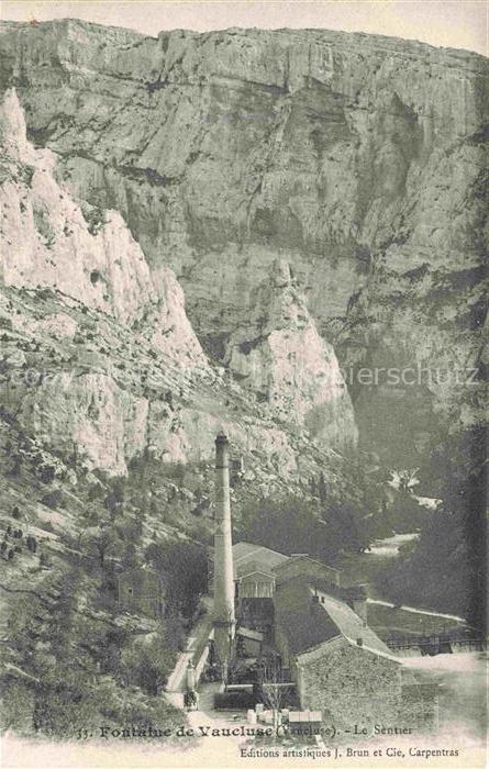 Fontaine-de-Vaucluse Avignon 84 Vaucluse Le Sentier