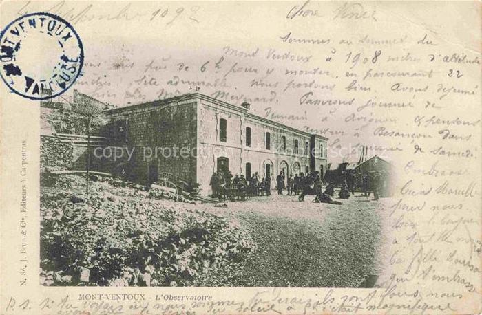 Mont-Ventoux Malaucene Carpentras 84 Vaucluse L'Observatoire