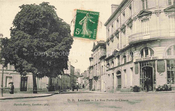 Loudun Chatellerault 86 Vienne Rue Porte-de-Chinon