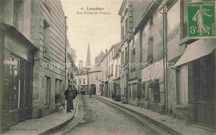 Loudun Chatellerault 86 Vienne Rue Porte-de-Chinon