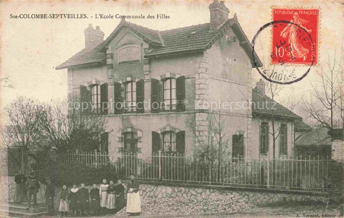 Septveilles Ste-Colombe PROVINS 77 Seine-et-Marne Ecole Communale des Filles