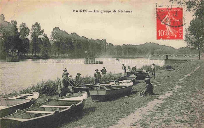 Vaires-sur-Marne TORCY 77 Seine-et-Marne Un groupe de pêcheurs