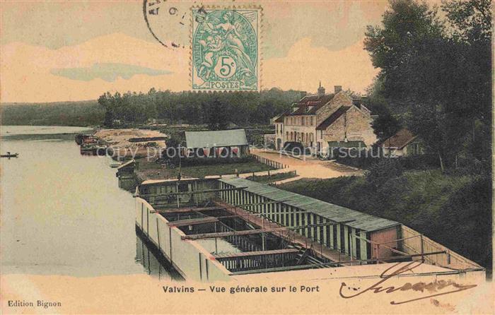 Valvins-sur-Seine Fontainebleau 77 Seine-et-Marne Vue générale sur le port