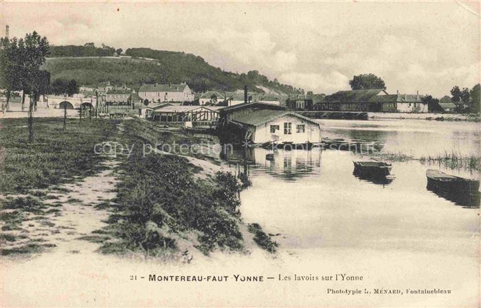 Montereau-Fault-Yonne 77 Seine-et-Marne Les lavoirs sur l'Yonne