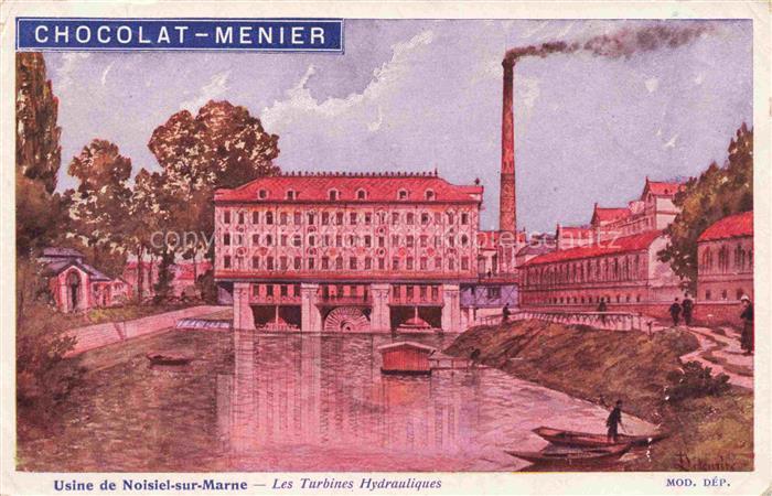Noisiel TORCY 77 Seine-et-Marne Usine Les Turbines Hydrauliques Chocolat-Menier