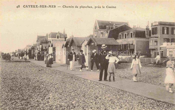 CAYEUX -SUR-MER Abbeville 80 Somme Chemin de planches près le casino