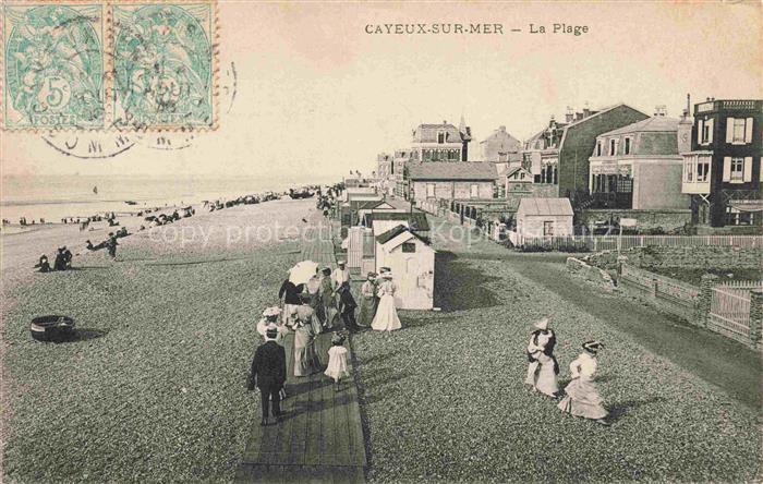 CAYEUX -SUR-MER Abbeville 80 Somme La plage et la promenade