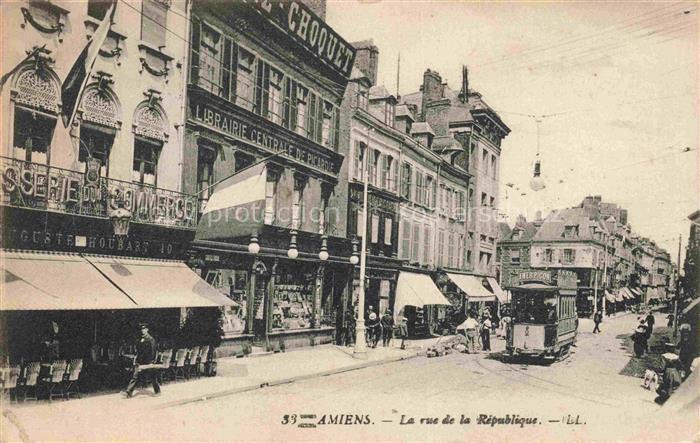 AMIENS 80 Somme Rue de la République Tram