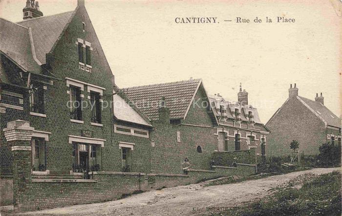 Cantigny Montdidier 80 Somme Rue de la Place