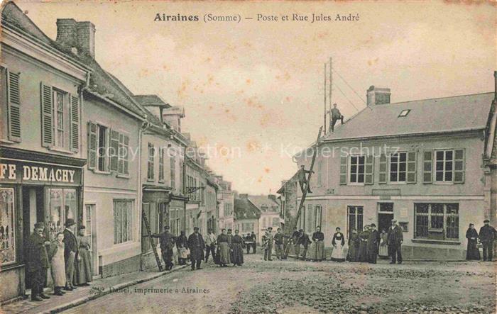 Airaines AMIENS 80 Somme La Poste et Rue Jules André