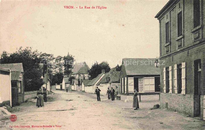 Vron ABBEVILLE 80 SOmme Rue de l'Eglise
