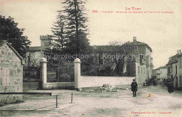 Vaour ALBI 81 Tarn Avenue de Cahors et Tour du Château