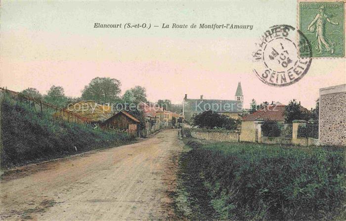 Elancourt Rambouillet 78 Yvelines La Route de Montfort-l'Amaury