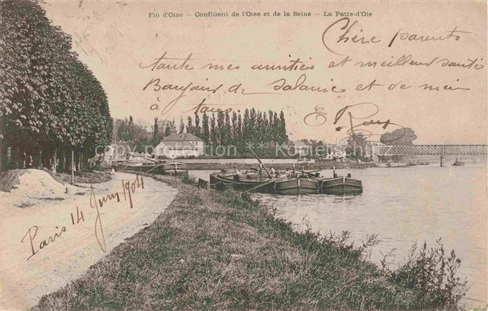 Conflans -Sainte-Honorine 78 Yvelines Confluent de l'Oise et de la Seine La Patt