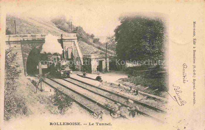 Rolleboise Mantes-la-Jolie 78 Yvelines Le Tunnel Chemin de fer Train