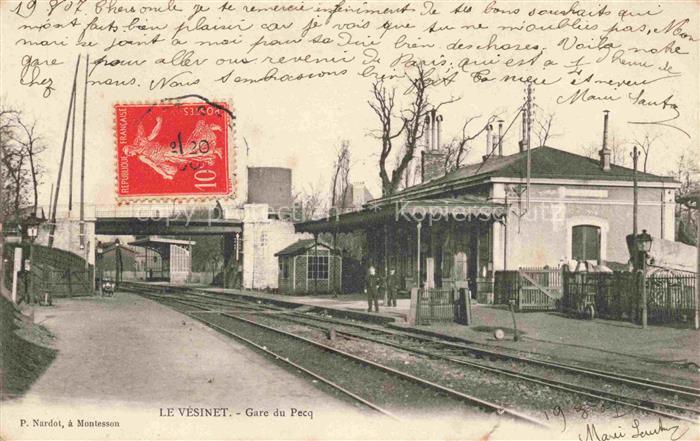 Le Vesinet Saint-Germain-en-Laye 78 Yvelines La Gare du Pecq