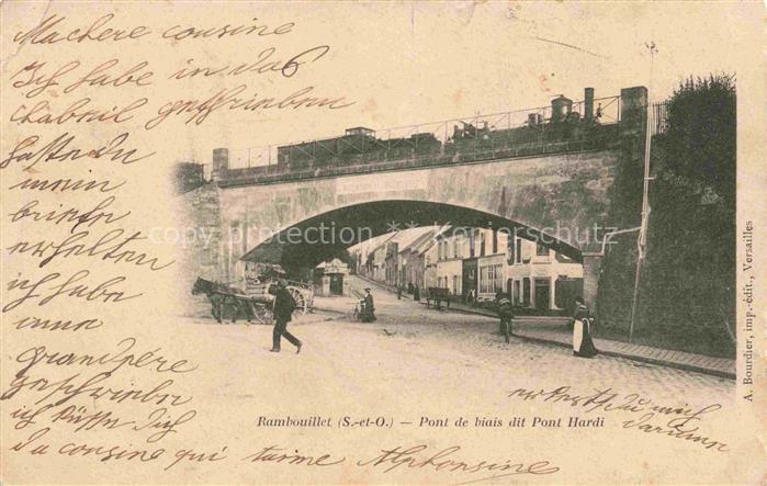 RAMBOUILLET 78 Yvelines Pont de biais dit Pont Hardi