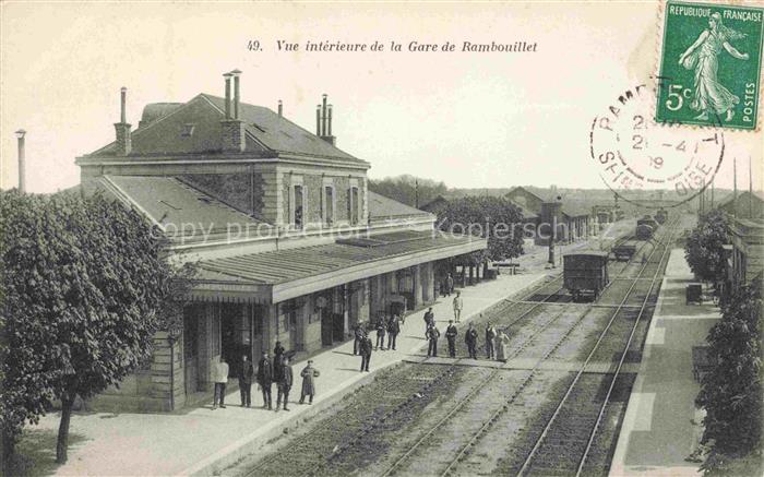 RAMBOUILLET 78 Yvelines Vue intérieure de la gare