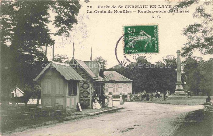Foret de Saint-Germain 78-en-Laye La Croix de Noailles Rendez-vous de Chasse