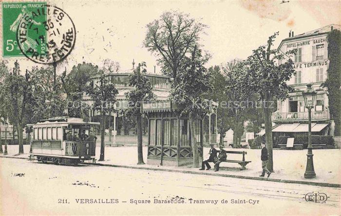 VERSAILLES 78 Square Barascude Tramway de Saint-Cyr