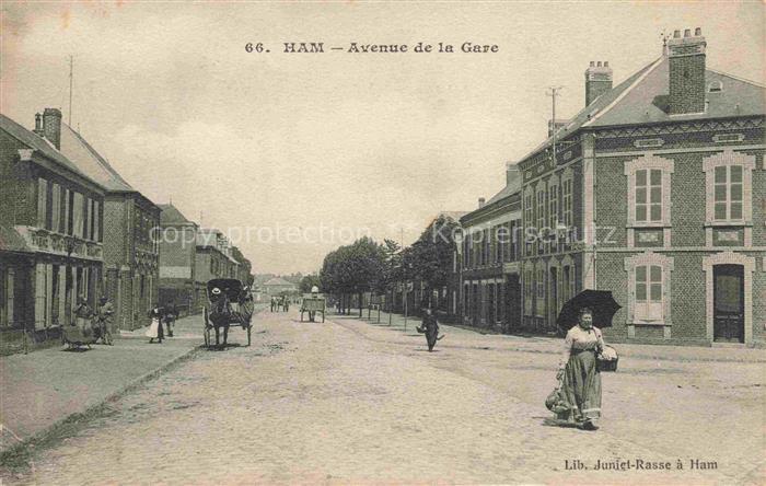 Ham  PERONNE 80 Somme Avene de la Gare