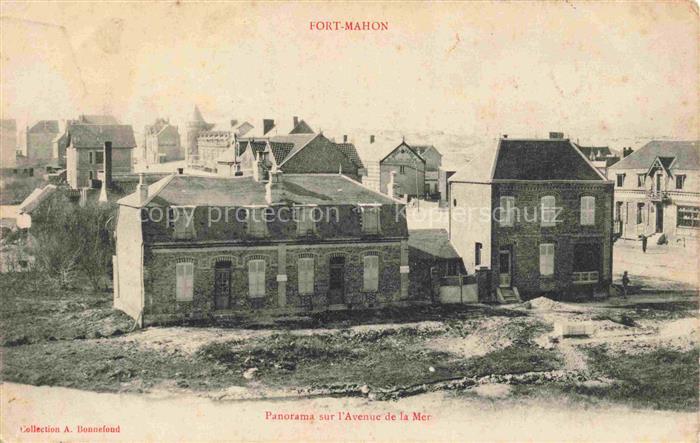 Fort-Mahon-Plage Abbeville 80 Somme Panorama sur l'Avenue de la Mer