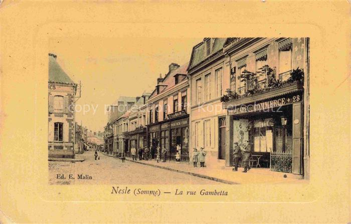 Nesle Peronne 80 Somme Rue Gambetta