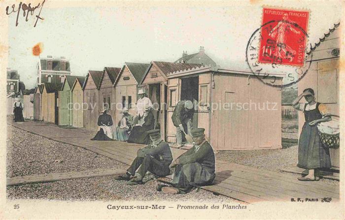 CAYEUX -SUR-MER Abbeville 80 Somme Promenade des Planches