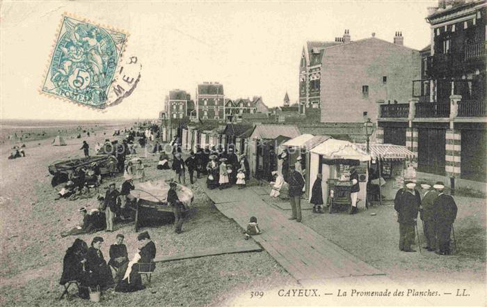 CAYEUX -SUR-MER Abbeville 80 Somme La Promenade des Planches