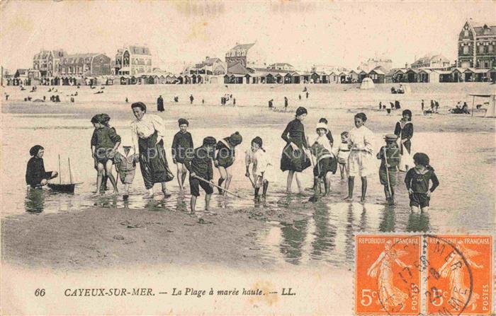 CAYEUX -SUR-MER Abbeville 80 Somme La plage à marée haute