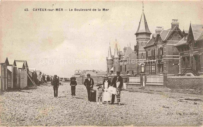 CAYEUX -SUR-MER Abbeville 80 Somme Le Boulevard de la Mer