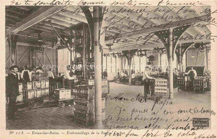 Evian-les-Bains Thonon-les-Bains 74 Haute-Savoie Embouteillage de la Source Cach