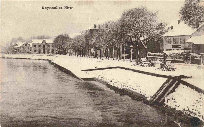 Seyssel Saint-Julien-en-Genevois 74 Haute-Savoie en hiver