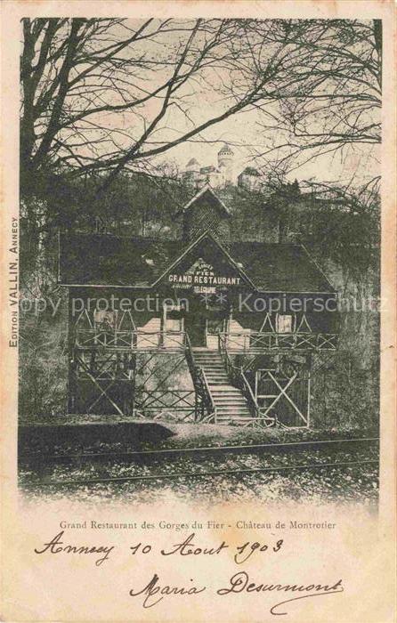 Les-Gorges-du-Fier Lovagny 74 Haute-Savoie Grand Restaurant Château de Montrotie
