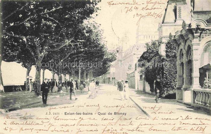 Evian-les-Bains Thonon-les-Bains 74 Haute-Savoie Quai de Blonay