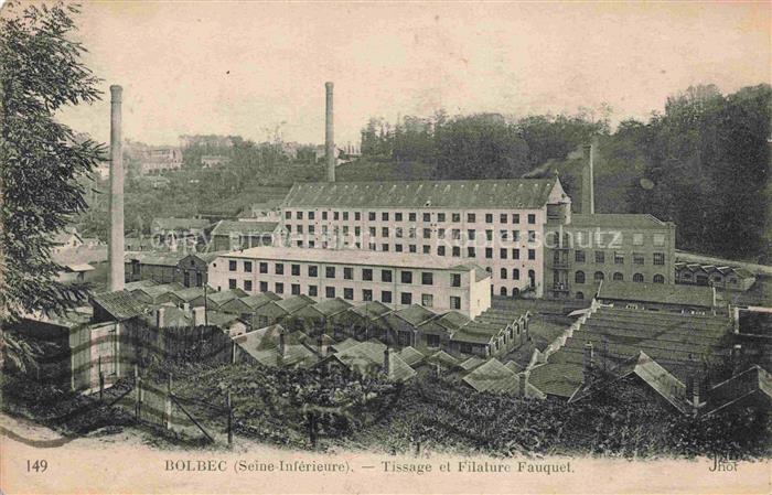 Bolbec LE HAVRE 76 Seine-Maritime Tissage et Filature Fauquet