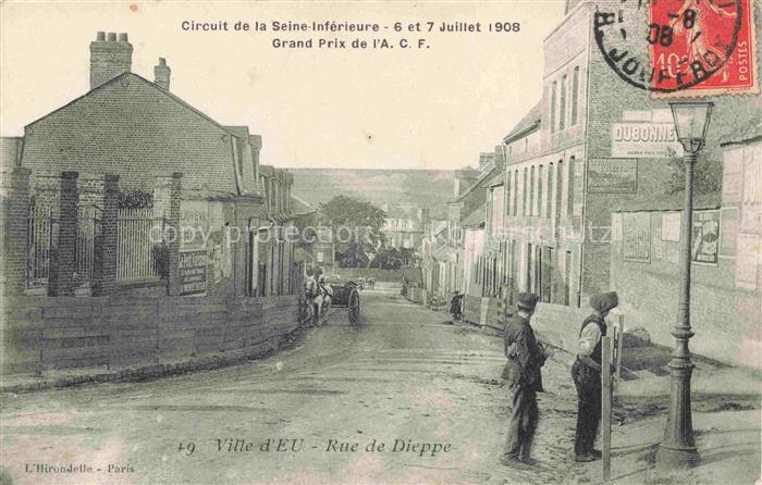 Eu DIEPPE 76 Seine-Maritime Circuit de la Seine-Inférieure Grand Prix de l'A.C.F