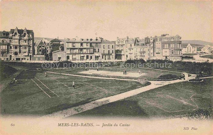MERS-LES-BAINS MERS-SUR-MER Abbeville 80 Somme Jardin du casino