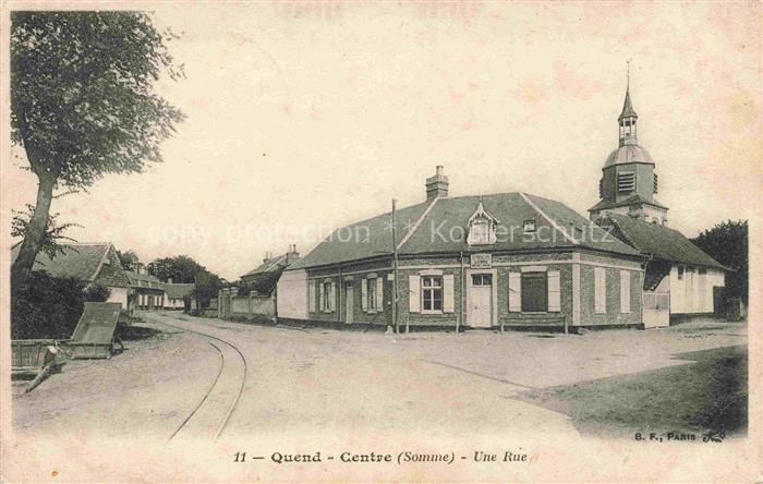 Quend Abbeville 80 Somme Une rue