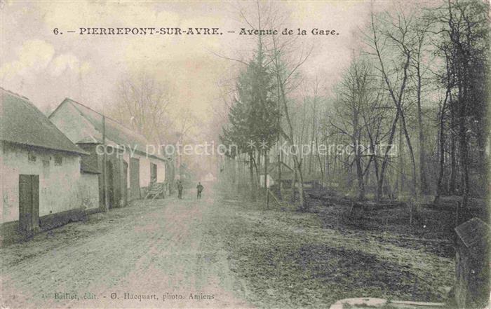 Pierrepont-sur-Avre Montdidier 80 Somme Avenue de la Gare