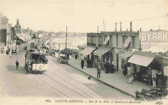 SAINTE-ADREssE LE HAVRE 76 Seine-Maritime Rue de la Hêve et Boulevard Maritime T