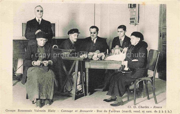 ROUEN 76 Seine-Maritime Groupe Rouennais Valentin Hauey Cannage et Brosserie