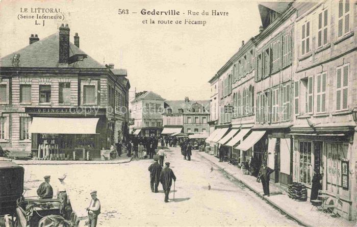 Goderville LE HAVRE 76 Seine-Maritime Rue du Havre et le Route de Fécamp