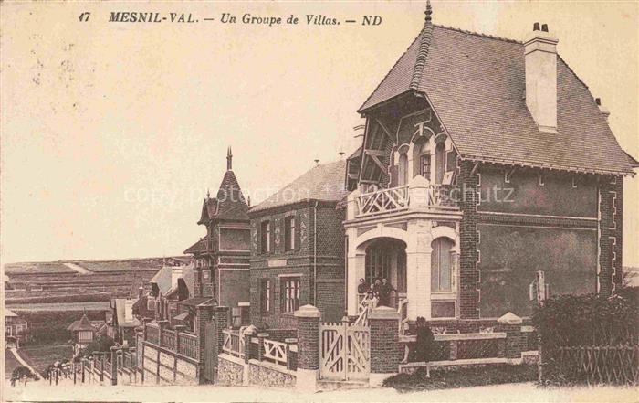 Mesnil-Val Mesnilval Criel-sur-Mer 76 Seine-Maritime Un groupe de villas