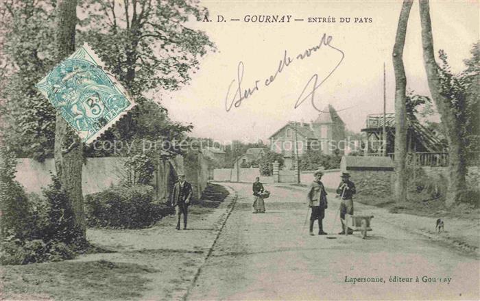 Gournay-en-Bray DIEPPE 76 Seine-Maritime Entrée du pays Rue Principale