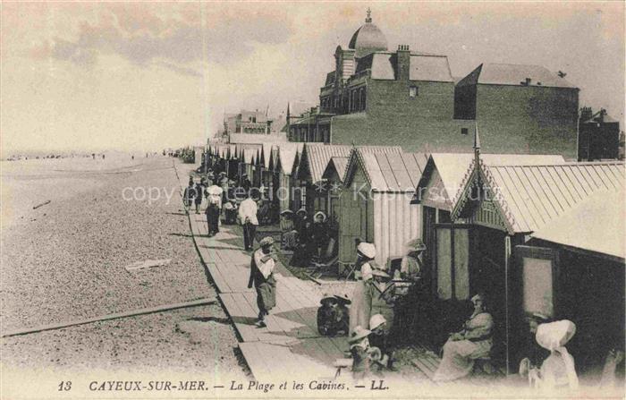 CAYEUX -SUR-MER Abbeville 80 Somme La plage et les cabines
