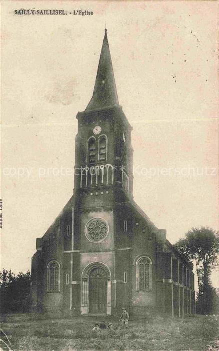 Sailly-Saillisel PERONNE 80 Somme Eglise Kirche
