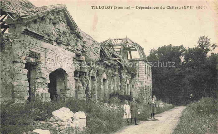 Tilloloy Montdidier 80 Somme Dépendance du château XVIIe siècle Ruines Grande Gu